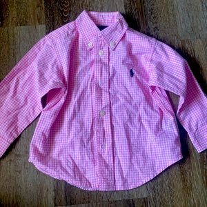 Ralph Lauren Polo Pink Gingham Button Down